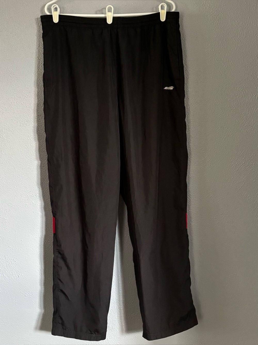 AVIA Black Lined Nylon Jogger Snow Sweatpants Men’s Size L